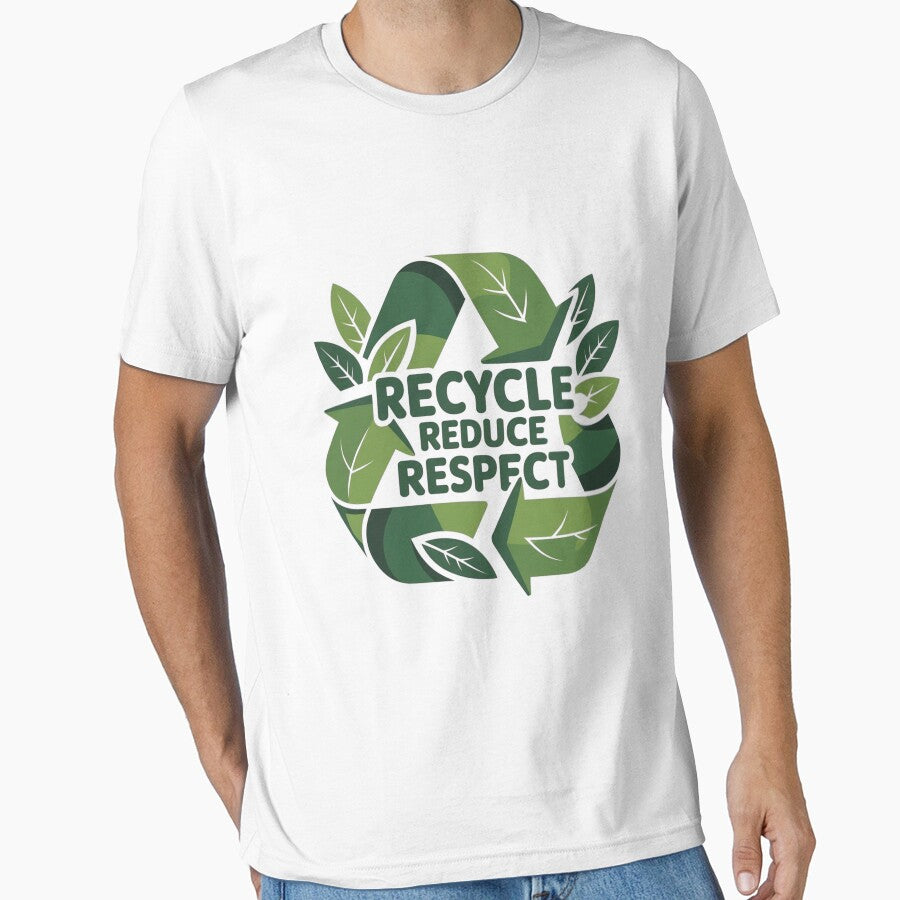 Recycle Reduce Respect – Eco Friendly Green Recycling T-Shirt by RALYSHOP