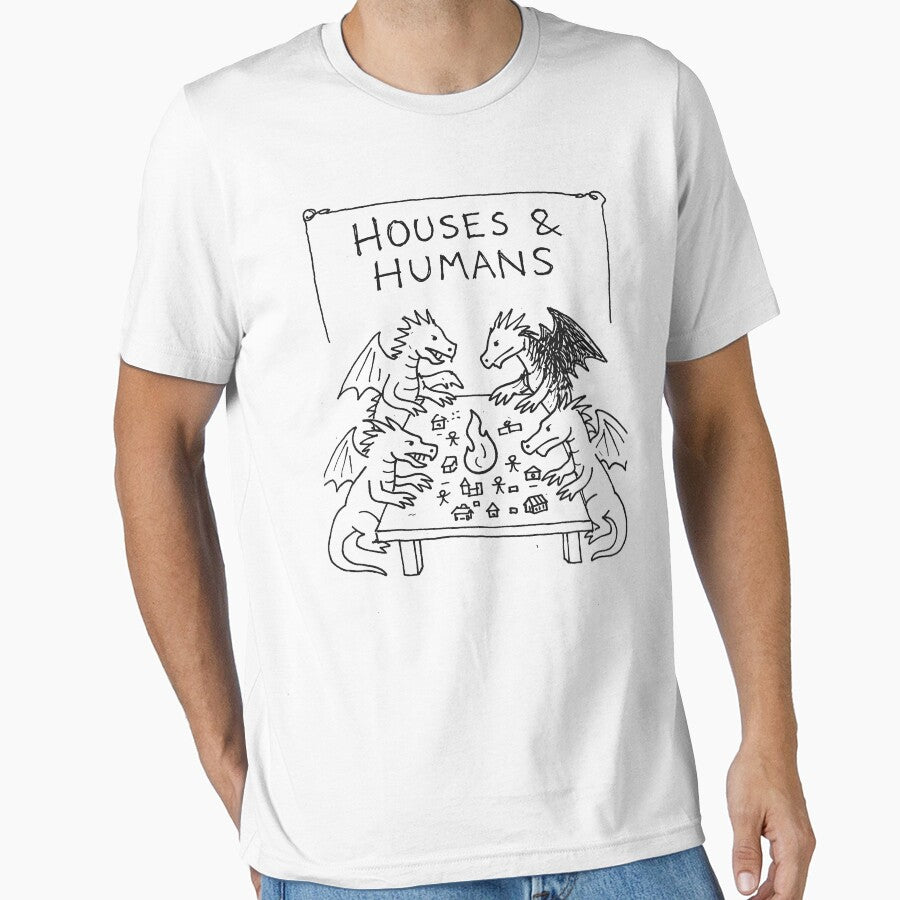 Retro Houses and Humans, dungeons and dragons by RandyHaskins