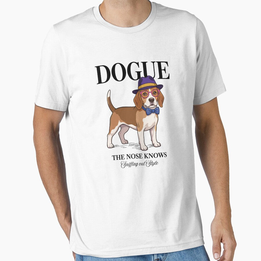 Beagle DOGUE Fashion Magazine - The Nose Knows Sniffing Out Style by KojourinArt