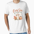 Cozy Sips & Autumn Days – Watercolor Fall Coffee & Pumpkin Design by Verycutethings