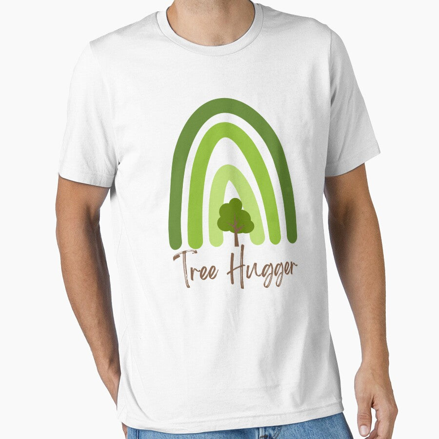 Tree Hugger – Green Rainbow Nature Lover T-Shirt by ChrisArnold