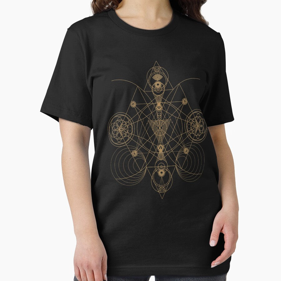 Gold Abstract Sacred Geometry Figure Grafic Pattern Illustration Gifts by MagicBoutique