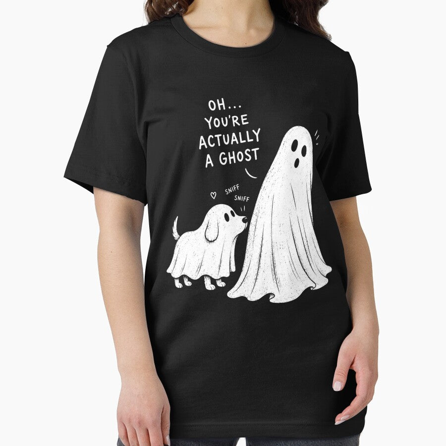 Oh You’re Actually a Ghost Funny Dog Halloween by will freed18