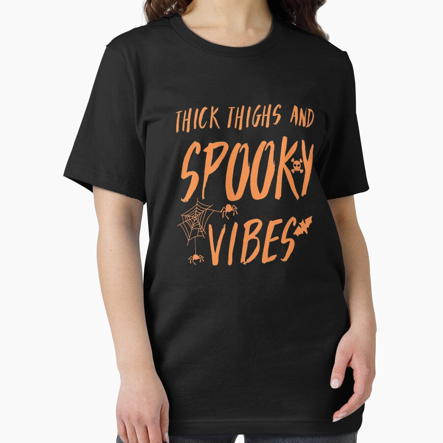 Thick Thighs Spooky Vibes, chunky thighs spooky vibes Funny Halloween by HStudioPrints