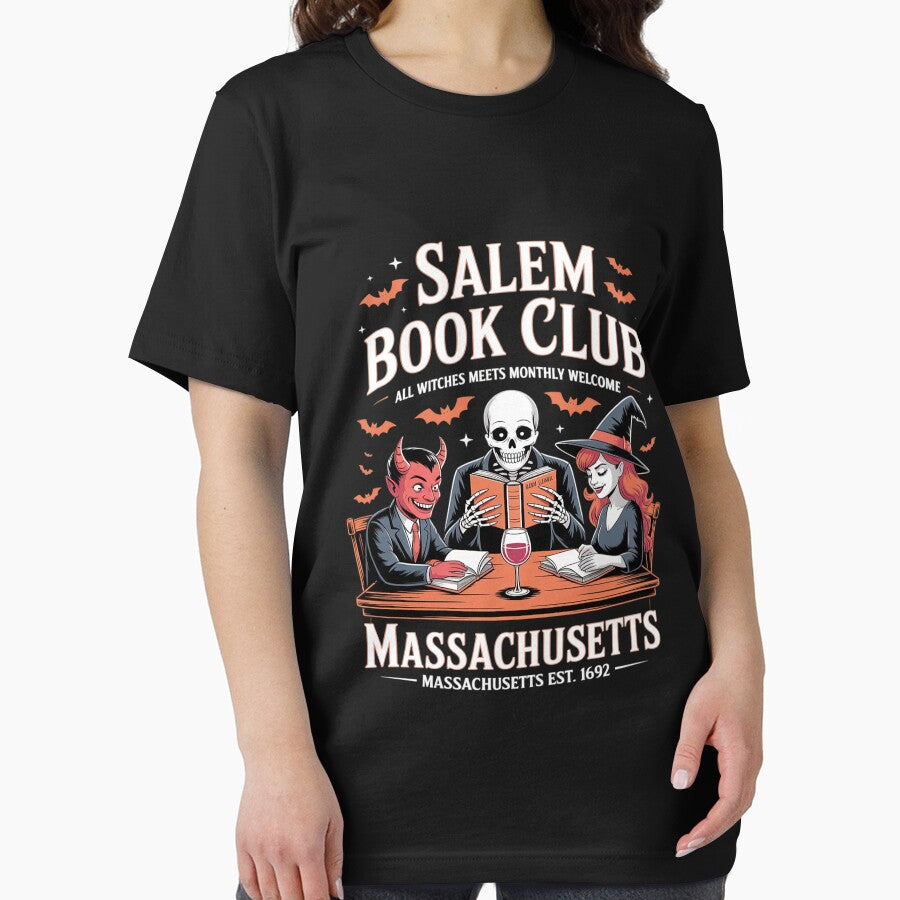 Salem Book Club Black Cat Bookish Spooky Halloween by TAYLOROUSDALE