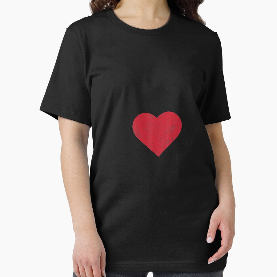 Cute Heart Valentines Day Vintage Distressed Red by LucaAndreien
