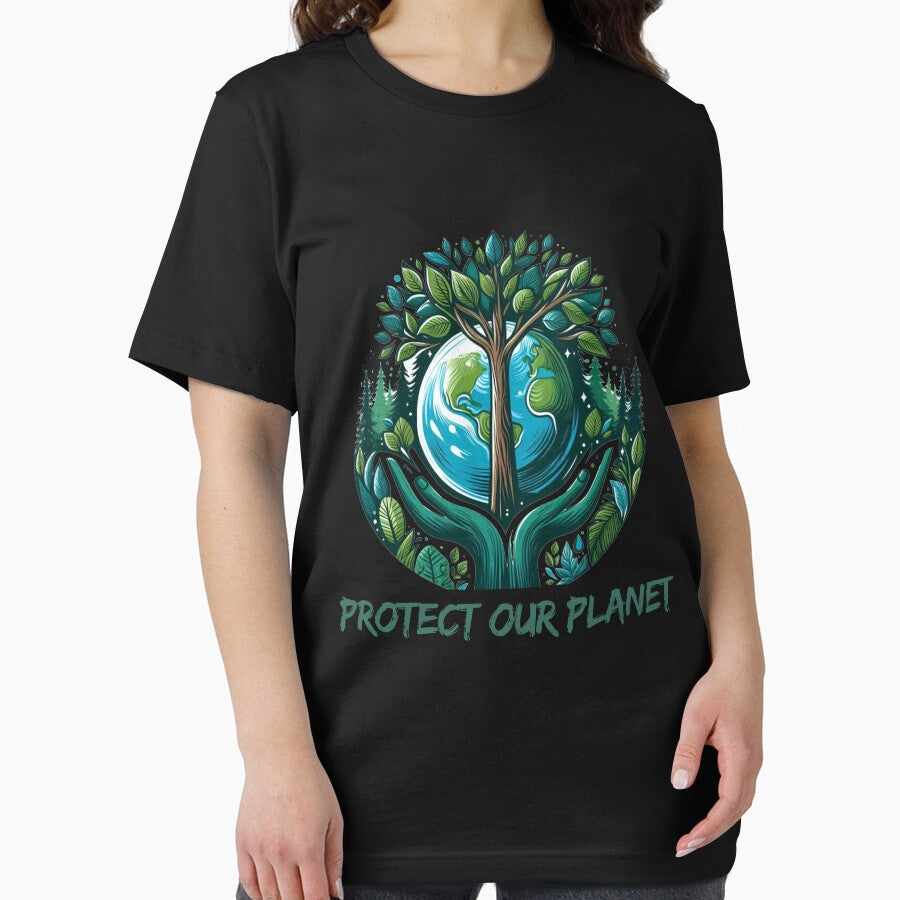 Protect Our Planet - Eco-Friendly | Save the Earth Design | Environmental Awareness Tee by Plazacore