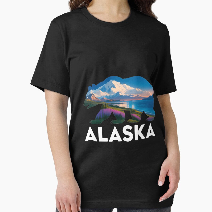 Alaskan Bear with Wildflowers & Mountain Snow by CruelShadesSt