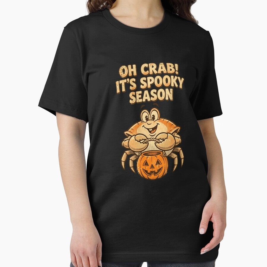 Oh Crab Its Spooky Season Funny Halloween Crab Falltober fest by Yellowriversss