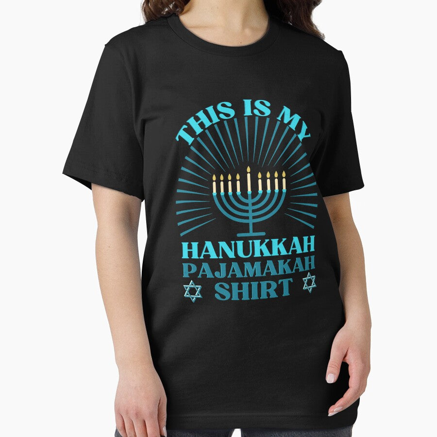 Funny Hanukkah Pajama Shirt This is My Hanukkah Pajamakah by odrito