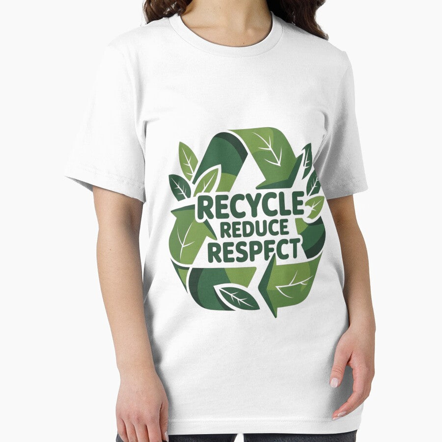 Recycle Reduce Respect – Eco Friendly Green Recycling T-Shirt by RALYSHOP