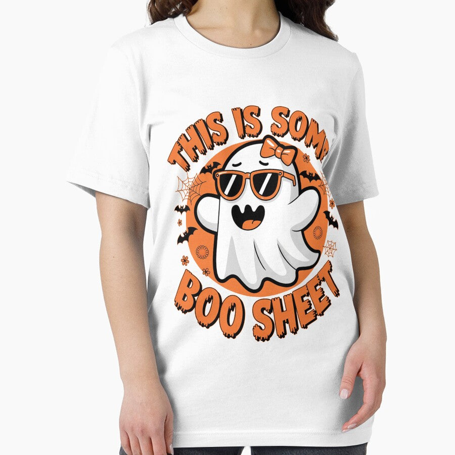 This Is Some Boo Sheet Womens Shirt Cute Ghost Halloween by ShopZen ⭐⭐⭐⭐⭐