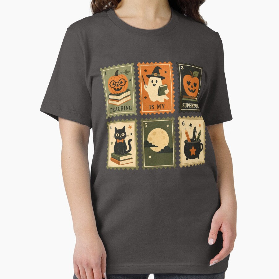 Retro Halloween Teacher - Teaching Is My Superpower by Graphic Vibe Designs