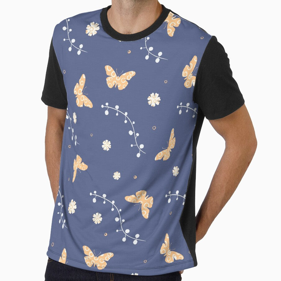 daisies and wildflowers, blue by Sara Frane