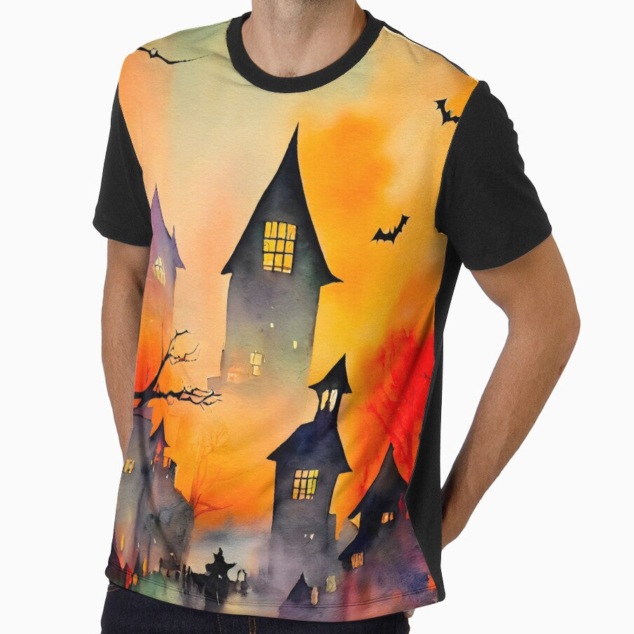 Creepy Watercolor Town by MsGoldenCreates
