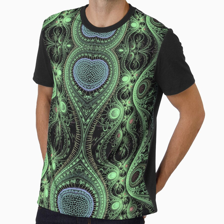 Moss Pillars and Blue Peacock by RitaMaye