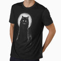 Full moon and black cat by Filotecnia