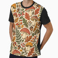 Vintage Woodland Mushrooms and Ferns Seamless Pattern by Golden Era Studio