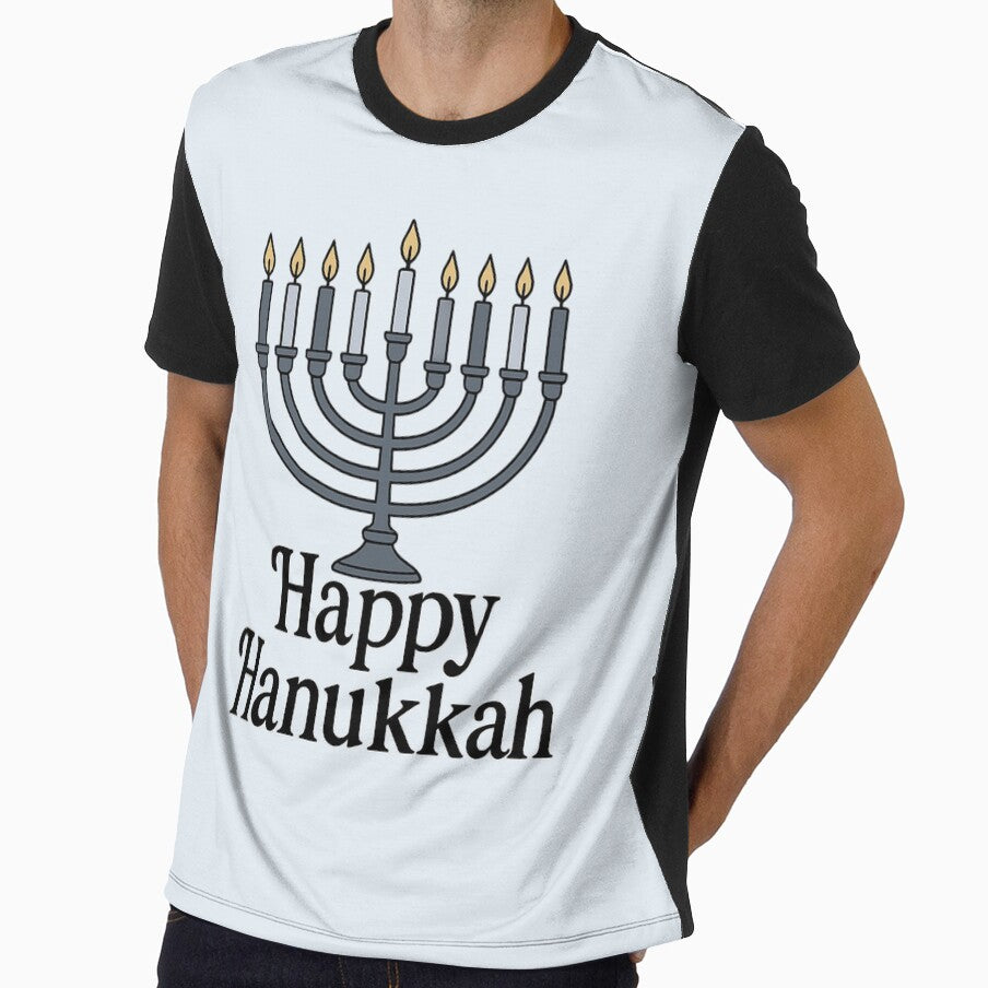 Happy Hanukkah Menorah - Classic Chanukah Holiday by PunchDrop