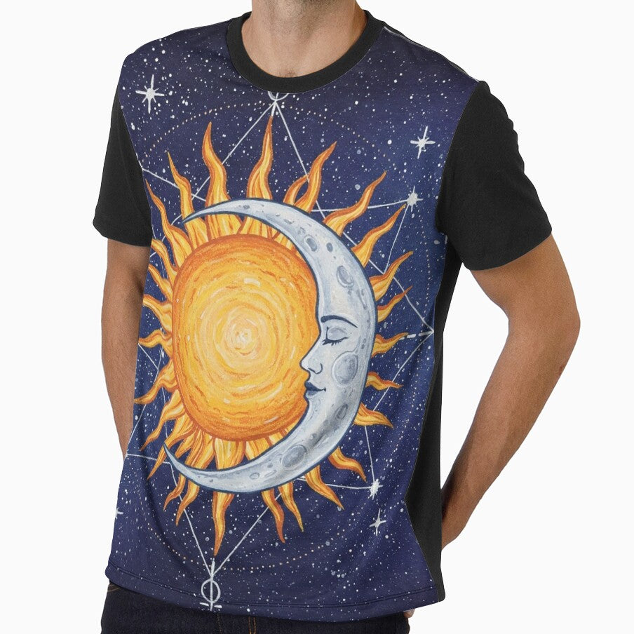Sun and Moon Harmony Painting by yellowwpaint