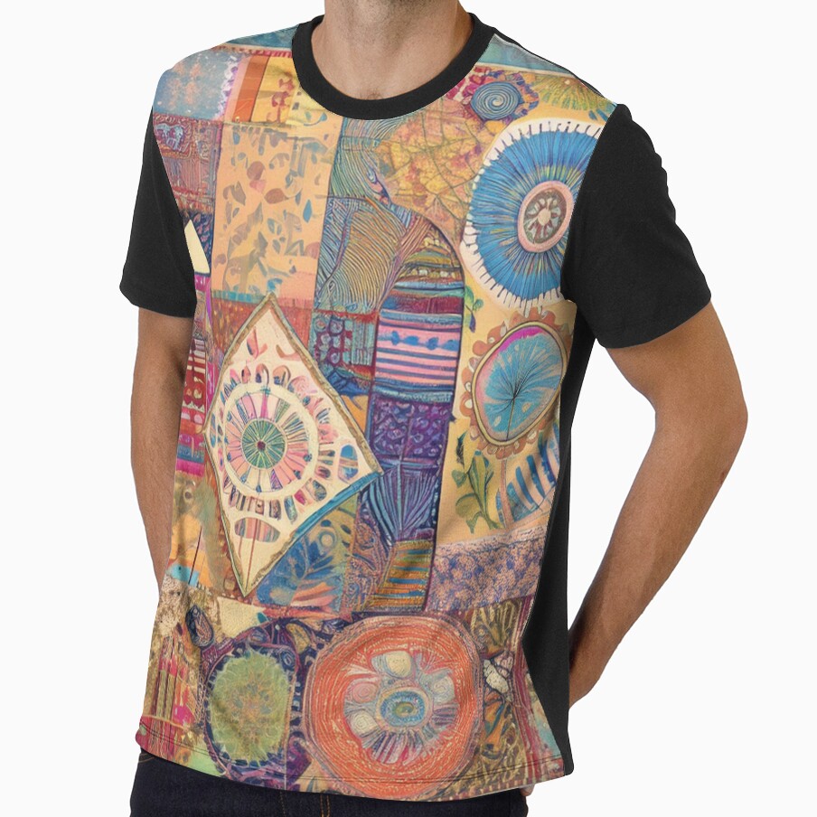 Retro Hippie: Patchwork Mandala by J Marielle Designs