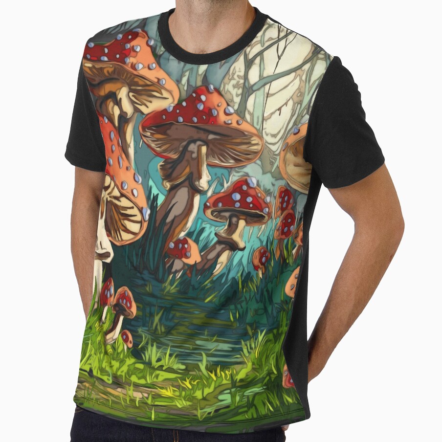Magical mushroom forest by Whimsy Pose Illustrations