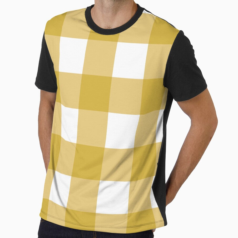Mustard Buffalo Check Seamless Pattern – Farmhouse Autumn Plaid. by SaraSumi