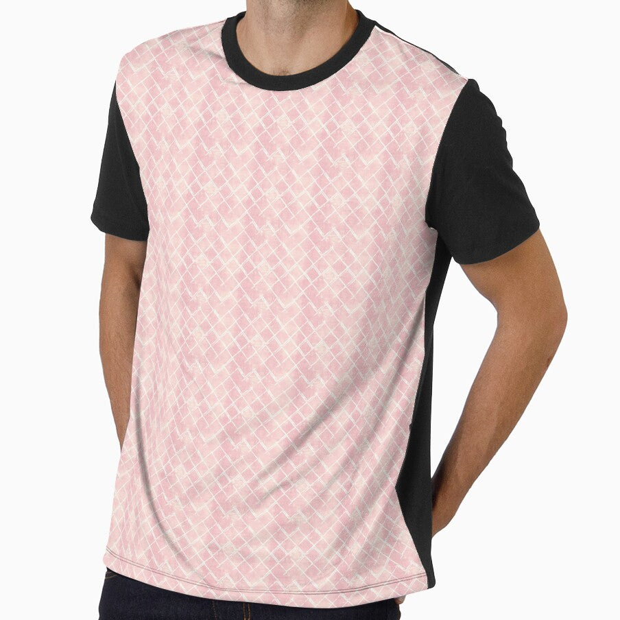 Vintage Pink Diamond Distressed Pattern by LouieVanille