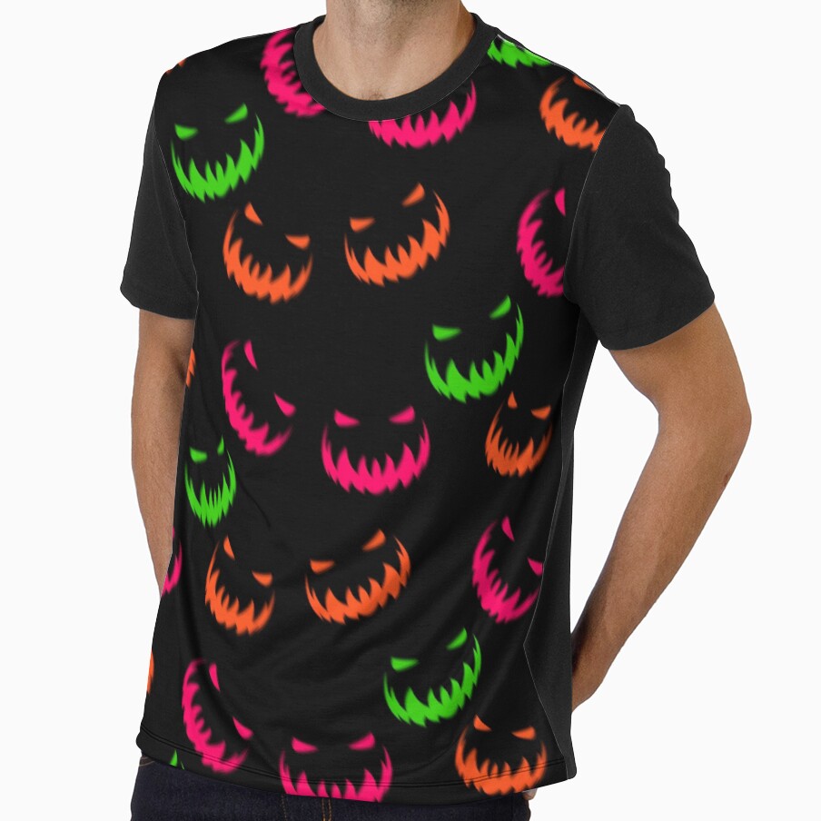 Halloween Pumpkin Pattern In a Motion(Black) by Dipwins-20