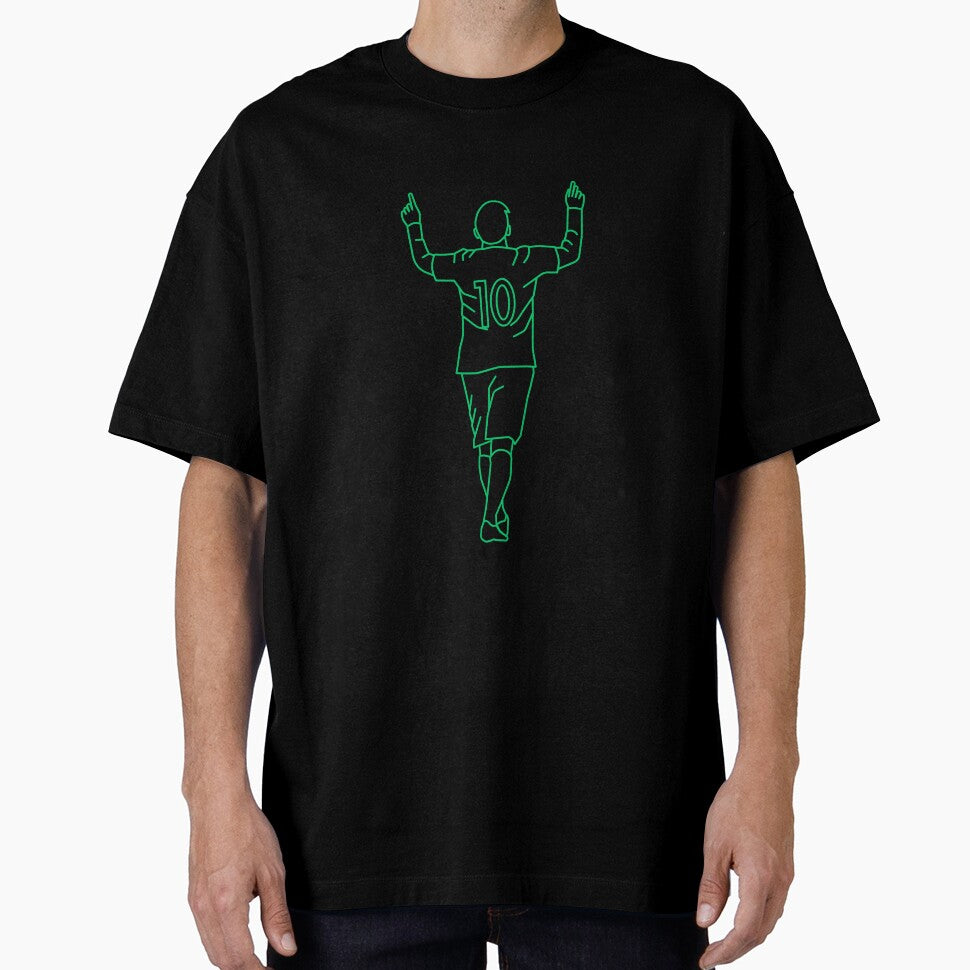 Green Number 10 |Player Celebration by Football Stickers World
