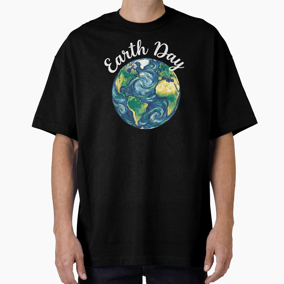 Van Gogh Style Earth Day Starry Night Painterly Planet by chattsuede