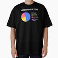 Sleep Deprived Insomnia Pie Chart Funny T-Shirts Tees Pins Stickers Magnets Mugs So Tired Can't Sleep Humorous Haven't Slept Gifts by ChronicillnessT