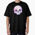 Cute Kawaii Pastel Goth Colorful Watercolor Skull by JstPeachy