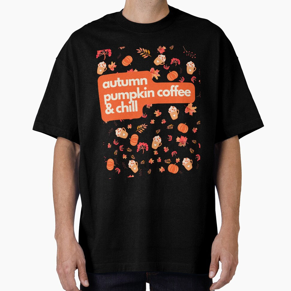 Autumn pumpkin coffee and chill by SzymonC000zyArt