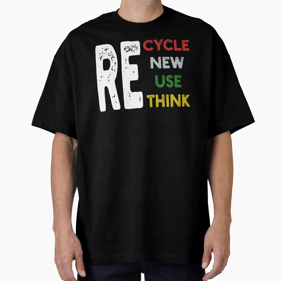 Recycle Renew Reuse Rethink by Angry Swan Designs