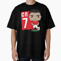 Cartoon Ronaldo CR 7 football soccer design by essjaydesigns