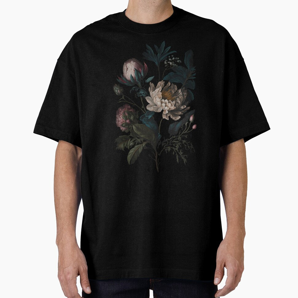 Dark Academia Peony Botanical by ArtShopScaly