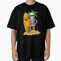 Skeleton Surfing Halloween Gifts Hawaii by harolhaw