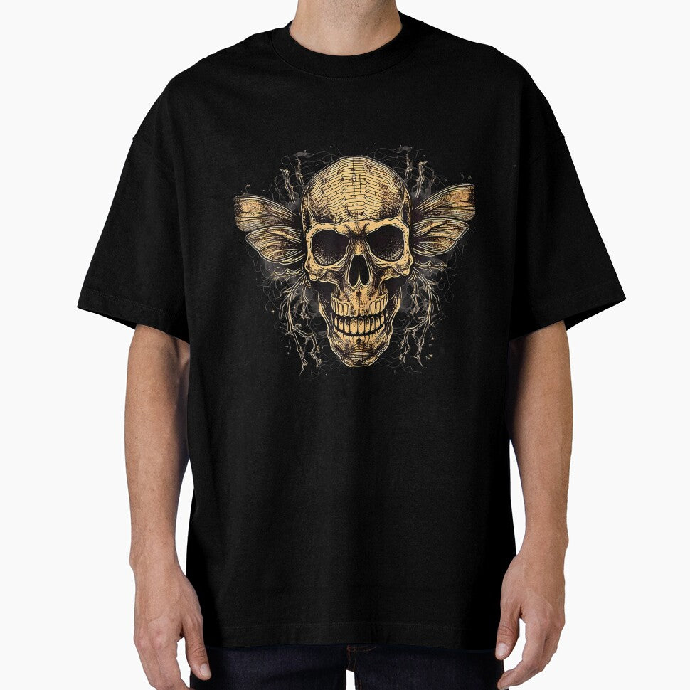 Celestial Skull Bee Floral by alborssamkehs