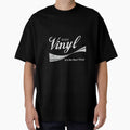 Enjoy Vinyl T-Shirt - It's the Real Thing! - Black - Unisex-Adults - Small - Classic Fit - Retro - Short Sleeve - Collarless - Round Neck - Solid Black - 100% Cotton by AlanYYoder