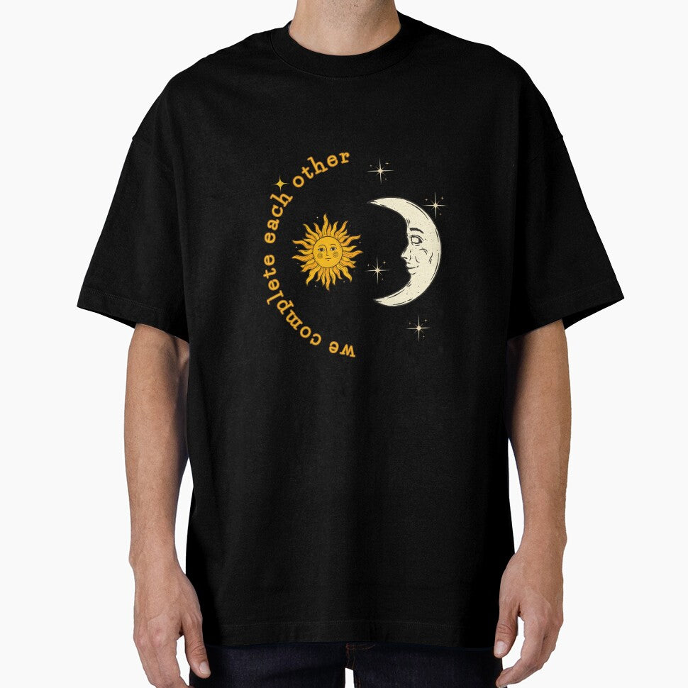 Celestial   black and   white Cute  design with moon and  sun and stars 4 by CosmicNook1