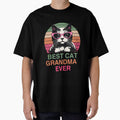 Best Cat Grandma Ever – Vintage Retro Cat Lover Gift by Rosomyat Design