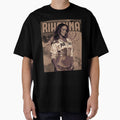 Rihanna  Brown Vintage Poster   Washed 90'S Hip Hop Rap Tour T Shirt Singer Casual Tee Halloween Short Sleeve by poonaja002