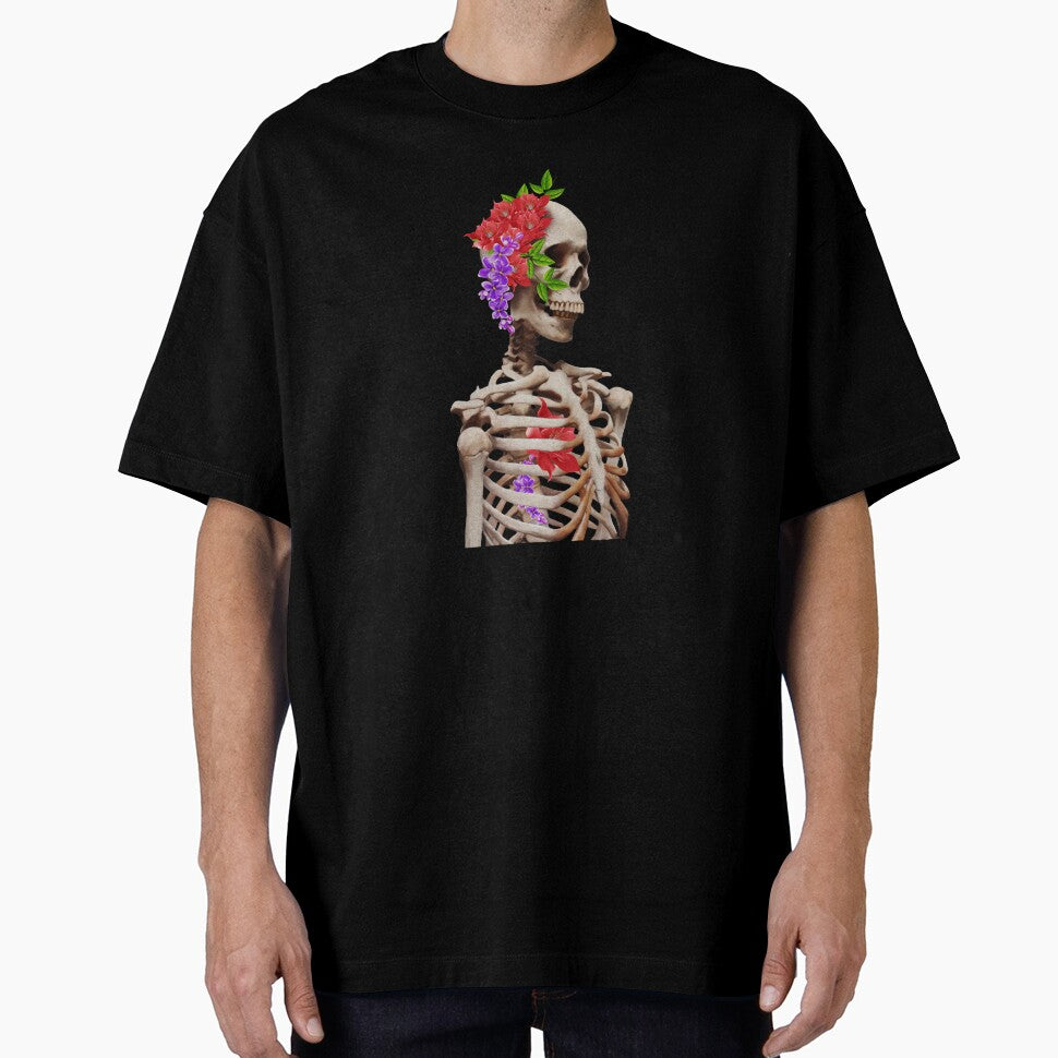 Skeleton, Skull floral Rose, Day of the Dead by Logiamerch