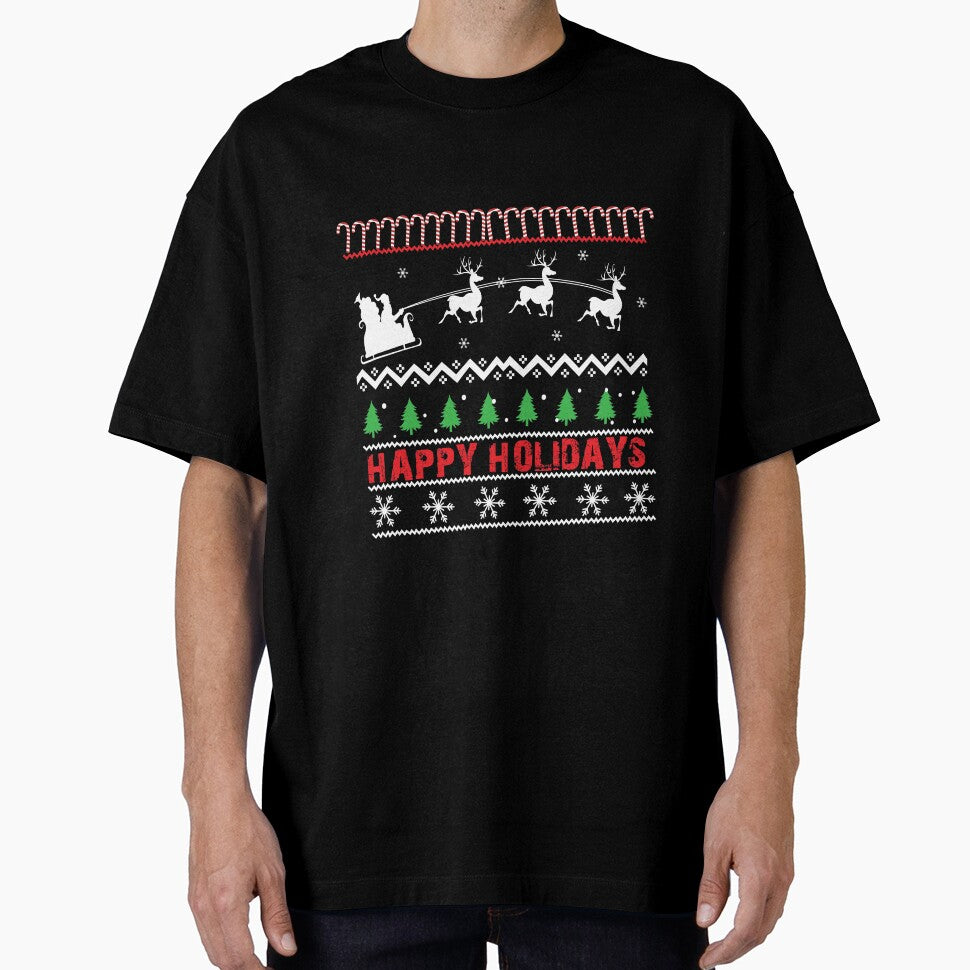Happy holidays Christmas T Shirt by URBANBOX