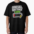 Social Battery Low Funny Introvert Sticker by Timeless Junction