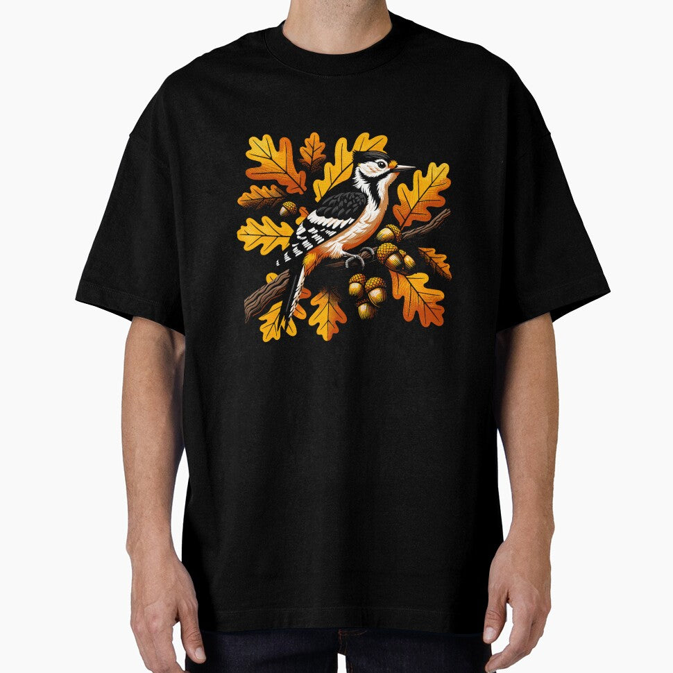 Acorn Woodpecker in Autumn Oak Tree by ElLocoMus