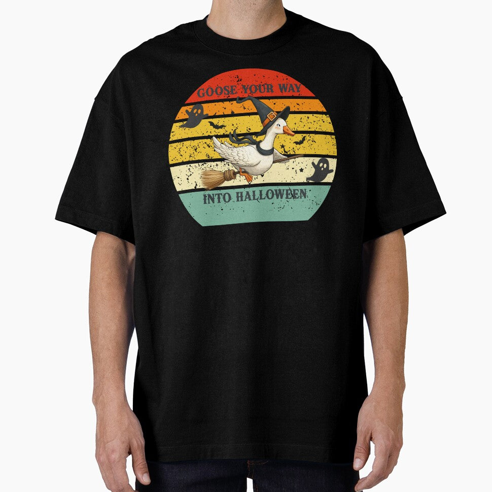 Retro Halloween Vintage.Goose your way into Halloween.Funny Goose. by JAGA-ALIME