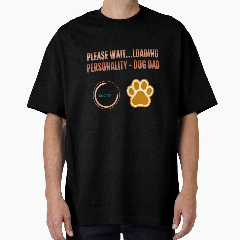 Dog Dad Loading Personality Funny Dog Lover Paw Design. by LunaPrintCo