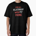 funny caption I'm in a relationship with my phone by HakunamatataTin